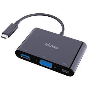 Akasa USB-Grafikadapter - Schwarz - 1920 x 1200 - Typ-C zu VGA Akasa USB-Grafikadapter - Schwarz - 1920 x 1200 - Typ-C zu VGA