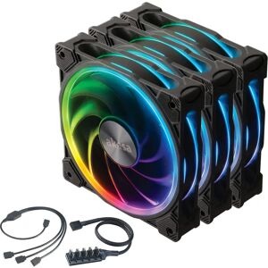 Sada Akasa SOHO AR - 3ks 120mm ARGB Ventilátory, Černé - Počítačový ventilátor Sada Akasa SOHO AR - 3ks 120mm ARGB Ventilátory, Černé - Počítačový ventilátor