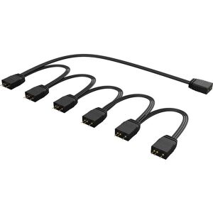 Akasa 1 to 6 Addressable RGB Splitter Cable - RGB Splitter Cable Akasa 1 to 6 Addressable RGB Splitter Cable - RGB Splitter Cable