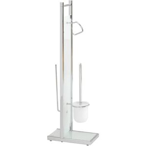 HEINE HOME Badaccessoire-Set - WC-Bürstenhalter, Glas, Chrom, Weiß HEINE HOME Badaccessoire-Set - WC-Bürstenhalter, Glas, Chrom, Weiß