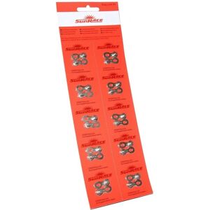 SunRace Bicycle Chain Quick Link 9-Speed Pack of 10 SunRace Bicycle Chain Quick Link 9-Speed Pack of 10