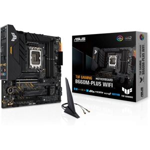 ASUS TUF GAMING B660M-PLUS WIFI - Moederbord - Zwart ASUS TUF GAMING B660M-PLUS WIFI - Moederbord - Zwart