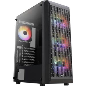 Aerocool Beam Black PC Case with RGB Fans - PC Case Aerocool Beam Black PC Case with RGB Fans - PC Case