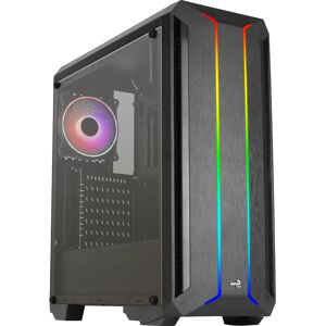Carcasă PC Aerocool Skyline-A-BK-v2 mid-tower cu panou ARGB Carcasă PC Aerocool Skyline-A-BK-v2 mid-tower cu panou ARGB