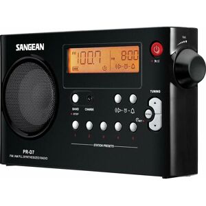 Radio portátil Sangean PR-D7 - FM/AM, Digital, Despertador Radio portátil Sangean PR-D7 - FM/AM, Digital, Despertador