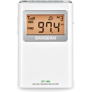 Sangean DT-160 Draagbare Witte Radio - Radio Sangean DT-160 Draagbare Witte Radio - Radio