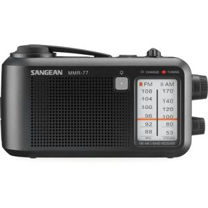 Φορητό ραδιόφωνο έκτακτης ανάγκης SANGEAN MMR-77 Μαύρο Φορητό ραδιόφωνο έκτακτης ανάγκης SANGEAN MMR-77 Μαύρο