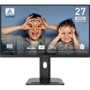Moniteur MSI Pro MP273QPDE E2 - 27 pouces Quad HD noir - Publicité Moniteur MSI Pro MP273QPDE E2 - 27 pouces Quad HD noir - Publicité