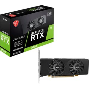 MSI GeForce RTX 3050 LP E 6G OC - Compact Gaming Graphics Card - NVIDIA RTX Tech MSI GeForce RTX 3050 LP E 6G OC - Compact Gaming Graphics Card - NVIDIA RTX Tech