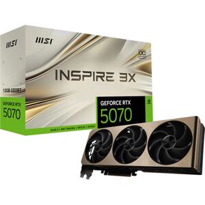 MSI GeForce RTX 5070 12G Inspire 3X OC - Graphics Card MSI GeForce RTX 5070 12G Inspire 3X OC - Graphics Card