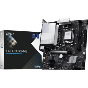 MSI PRO H810M-B - Support för Intel LGA 1851 - Micro ATX-moderkort MSI PRO H810M-B - Support för Intel LGA 1851 - Micro ATX-moderkort