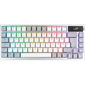 ASUS ROG Azoth Vit Gaming-Keyboard - 75% Trådlöst RGB OLED ASUS ROG Azoth Vit Gaming-Keyboard - 75% Trådlöst RGB OLED