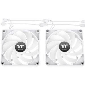 Thermaltake White 14cm Reverse ARGB PC Fan - 2 Pack Thermaltake White 14cm Reverse ARGB PC Fan - 2 Pack