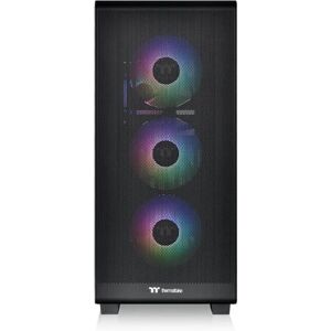 Thermaltake S250 TG ARGB Midi Tower Schwarz - PC-Gehäuse Thermaltake S250 TG ARGB Midi Tower Schwarz - PC-Gehäuse