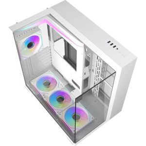 Darkflash TH285 Boîtier PC - Blanc - Support ATX & ITX - Publicité Darkflash TH285 Boîtier PC - Blanc - Support ATX & ITX - Publicité