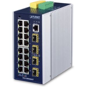 Hantera nätverksswitch Planet IGS-20040MT - Industriell 16-portars Gigabit L2+ Hantera nätverksswitch Planet IGS-20040MT - Industriell 16-portars Gigabit L2+