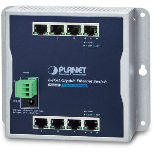 Planet WGS-803 Unmanaged Gigabit Ethernet Switch - Wandmontage - 8 Ports Planet WGS-803 Unmanaged Gigabit Ethernet Switch - Wandmontage - 8 Ports