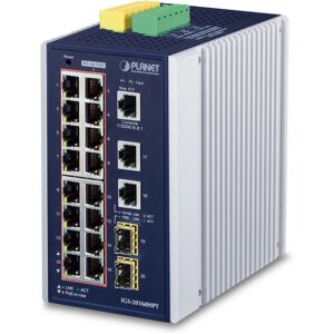 Switch Gigabit Ethernet géré Planet IGS-20160HPT - PoE - Montage mural Switch Gigabit Ethernet géré Planet IGS-20160HPT - PoE - Montage mural