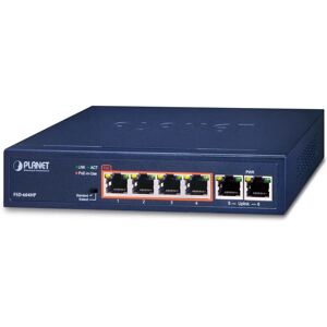 Switch Réseau Planet FSD-604HP 4 Ports PoE+ - Non Géré Switch Réseau Planet FSD-604HP 4 Ports PoE+ - Non Géré