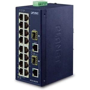 PLANET - IFGS-1822TF - 16 RJ45/2 SFP - Nätverksswitch PLANET - IFGS-1822TF - 16 RJ45/2 SFP - Nätverksswitch