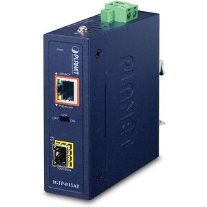 Conmutador de medios PoE+ industrial Planet IGTP-815AT 1Gbps Conmutador de medios PoE+ industrial Planet IGTP-815AT 1Gbps