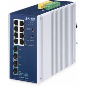 Switch di rete industriale gestito Planet IP30 a 8 porte Switch di rete industriale gestito Planet IP30 a 8 porte