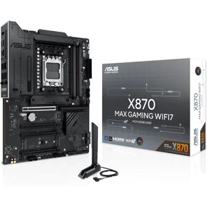 ASUS X870 MAX GAMING WIFI7 - Motherboard for AMD Ryzen 9000 Series, DDR5, Wi-Fi 7 ASUS X870 MAX GAMING WIFI7 - Motherboard for AMD Ryzen 9000 Series, DDR5, Wi-Fi 7