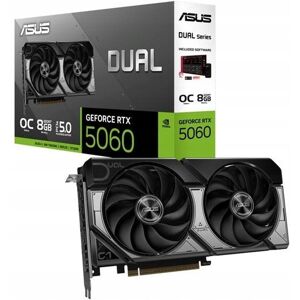 ASUS Dual RTX5060-O8G-EVO - NVIDIA GeForce RTX 5060 - 8 GB GDDR7 - Graphics Card ASUS Dual RTX5060-O8G-EVO - NVIDIA GeForce RTX 5060 - 8 GB GDDR7 - Graphics Card