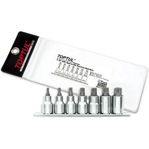 TOPTUL 7-teiliges 1/2 Zoll Steckschlüssel-Set - M5 bis M16 TOPTUL 7-teiliges 1/2 Zoll Steckschlüssel-Set - M5 bis M16