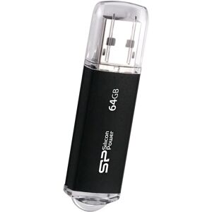 Silicon Power USB 64GB - Clé USB 2.0 - Noir - Publicité Silicon Power USB 64GB - Clé USB 2.0 - Noir - Publicité