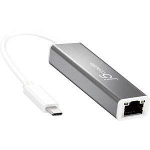 j5create JCE133G - Adaptateur Ethernet - Gris, Blanc, Argent j5create JCE133G - Adaptateur Ethernet - Gris, Blanc, Argent