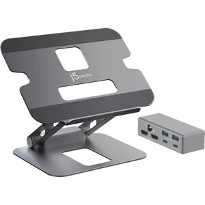 J5Create Multi-Angle Dual 4K Docking Laptop Stand - Laptop & Tablet Support J5Create Multi-Angle Dual 4K Docking Laptop Stand - Laptop & Tablet Support