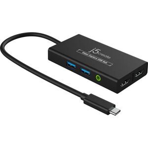 j5create JVA01-N Video Capture USB Hub - Black - USB 3.2 Gen 1 - Video Capture j5create JVA01-N Video Capture USB Hub - Black - USB 3.2 Gen 1 - Video Capture