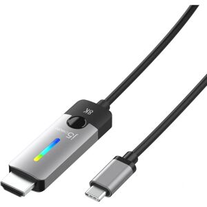 J5create JCC157 - USB-C to HDMI 8K Cable - Black, Grey J5create JCC157 - USB-C to HDMI 8K Cable - Black, Grey