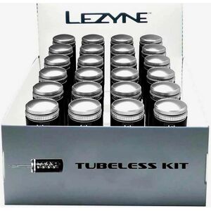 Kit de reparación tubeless Lezyne - 24 sets - Caja de aluminio compacta Kit de reparación tubeless Lezyne - 24 sets - Caja de aluminio compacta