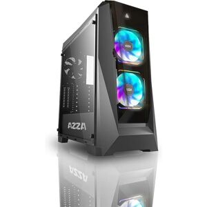Azza Chroma 410B - Tour - ATX - Panneau latéral avec fenêtre - Noir - USB/Audio - Publicité Azza Chroma 410B - Tour - ATX - Panneau latéral avec fenêtre - Noir - USB/Audio - Publicité