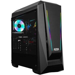 Azza Chroma 410A - Tour - ATX/mATX - Panneau latéral en verre trempé - Noir - Publicité Azza Chroma 410A - Tour - ATX/mATX - Panneau latéral en verre trempé - Noir - Publicité