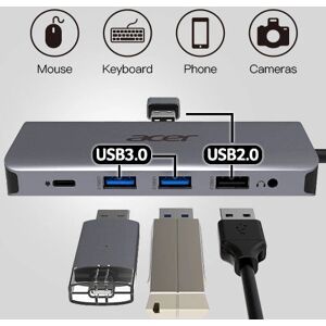 Acer 12-in-1 Type-C Docking Station - Silver Acer 12-in-1 Type-C Docking Station - Silver