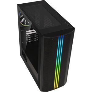 Boîtier PC ATX Saber Mesh RGB - Noir - Publicité Boîtier PC ATX Saber Mesh RGB - Noir - Publicité