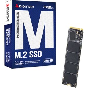 Biostar M760 256 GB M.2 PCIe 4.0 NVMe - SSD Biostar M760 256 GB M.2 PCIe 4.0 NVMe - SSD