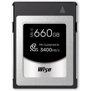 Carte mémoire Wise CFexpress 660GB Type B PRO - Publicité Carte mémoire Wise CFexpress 660GB Type B PRO - Publicité