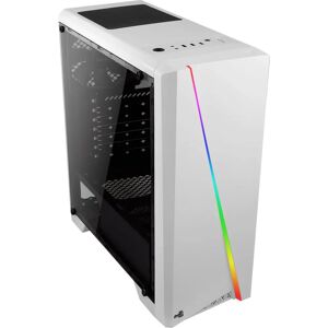 Gabinete de PC Aerocool Cylon RGB Branco Micro ATX ATX - 7 Ventiladores, Leitor de cartões Gabinete de PC Aerocool Cylon RGB Branco Micro ATX ATX - 7 Ventiladores, Leitor de cartões