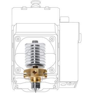 XYZprinting 0,4 mm herdet stål dyse til 3D-printer XYZprinting 0,4 mm herdet stål dyse til 3D-printer