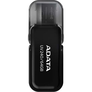 ADATA UV240 64 GB USB Flash Drive - USB Type-A 2.0 - Black ADATA UV240 64 GB USB Flash Drive - USB Type-A 2.0 - Black