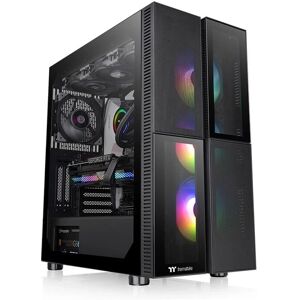 Thermaltake Versa T26 TG ARGB Caja de PC Torre Media - Negra - Soporta Refrigeración Líquida Thermaltake Versa T26 TG ARGB Caja de PC Torre Media - Negra - Soporta Refrigeración Líquida
