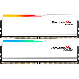 G.Skill Ripjaws M5 RGB 64GB DDR5 Minne - Vit G.Skill Ripjaws M5 RGB 64GB DDR5 Minne - Vit
