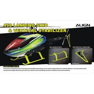 ALIGN - 450 - Giallo fluorescente - Carrello di atterraggio ALIGN - 450 - Giallo fluorescente - Carrello di atterraggio