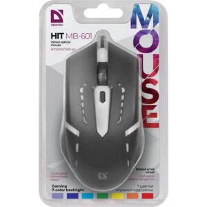 Defender HIT MB-601 Maus - Beidseitig, 1200 DPI, RGB - USB Gaming Maus Defender HIT MB-601 Maus - Beidseitig, 1200 DPI, RGB - USB Gaming Maus