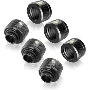 Raijintek PELIAS 14mm Raccords pour watercooling - Noir, Pack de 6 Raijintek PELIAS 14mm Raccords pour watercooling - Noir, Pack de 6