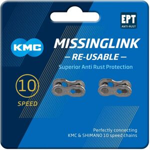 KMC Silver 10 Speed Chain Link - Reusable & Non-Reusable KMC Silver 10 Speed Chain Link - Reusable & Non-Reusable